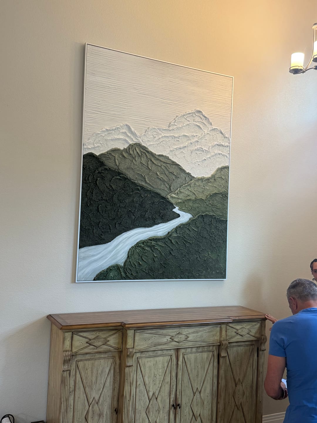 Customer photo review of Green Texture Art #GT036