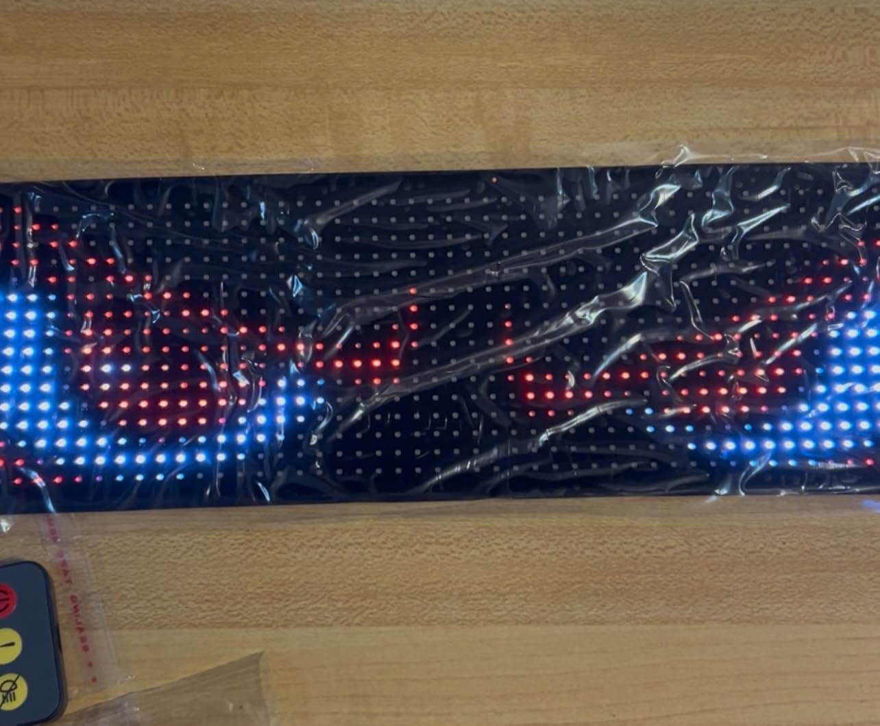 Customer photo review of BOLTHUT™ Flexible LED Matrix Panel — RGB Car Eyes, App & Remote