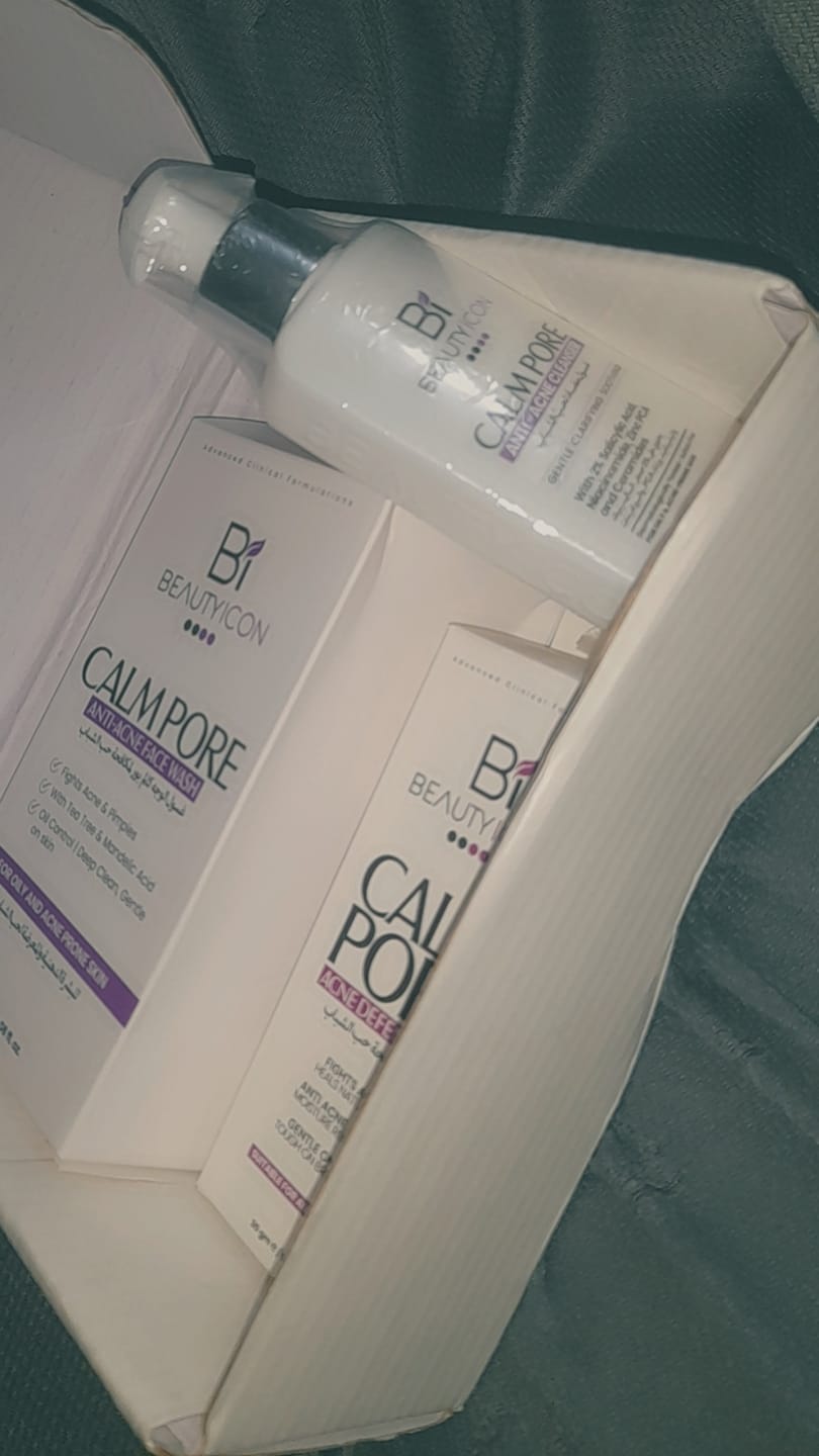 Customer photo review of Complete Acne Defense Trio( Calm Pore Cleanser+ Calm Pore Face Wash+ Acne Defence Gel)