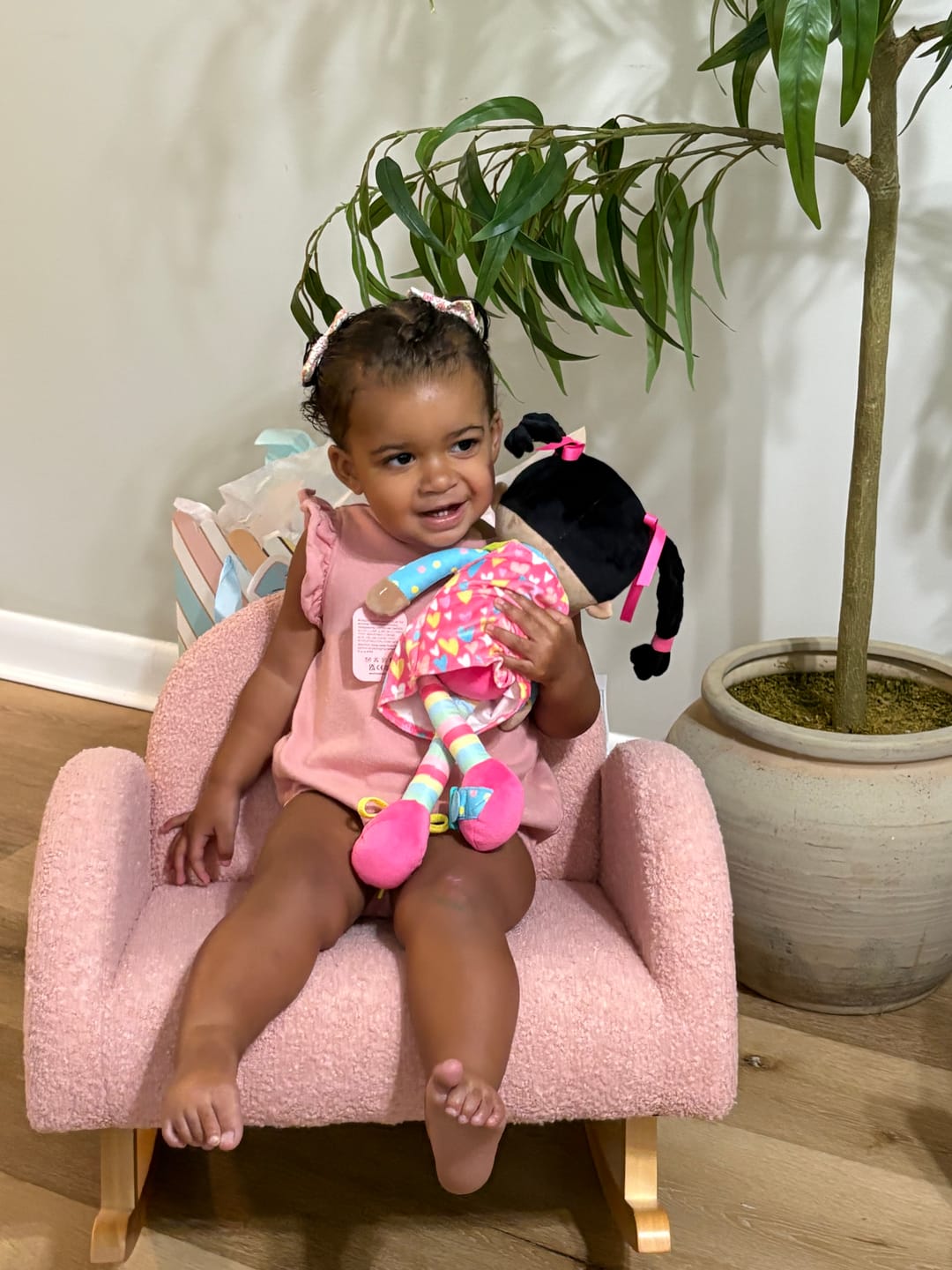 Customer photo review of Personalized Sunnyheart Bonnie Girl - Montessori Doll