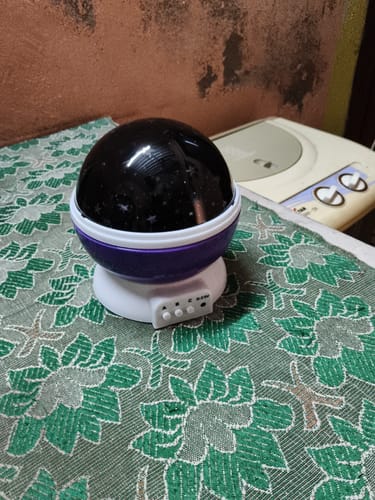 Customer photo review of 4k Galaxy Projector Bluetooth Speaker 360° Rotation