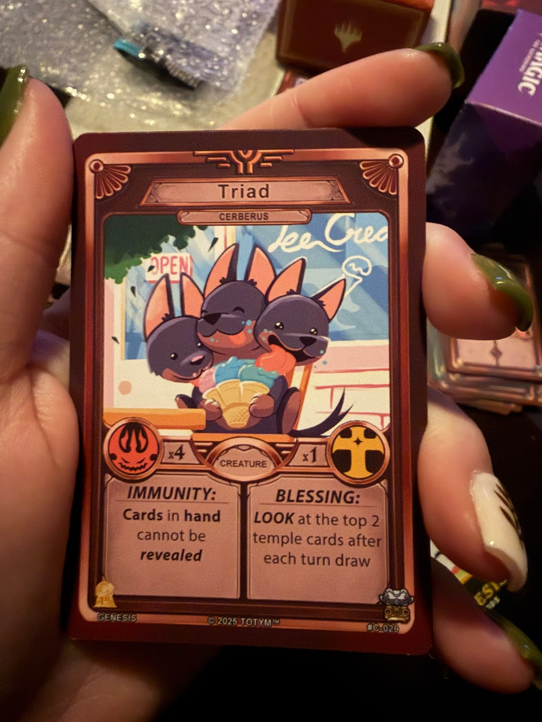 Customer photo review of TOTYM Trading Card Game | Genesis Base Set - 1st Edition