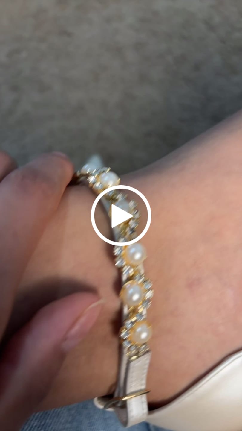 Customer video review of Scarpin Noiva Couro Perolado Off White