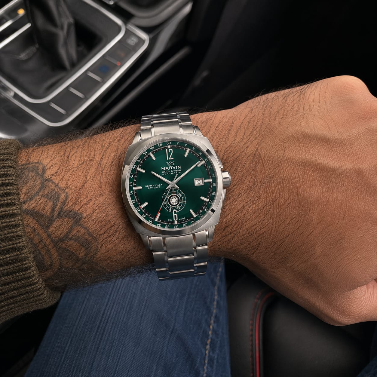 Customer photo review of Malton Cushion Day-Date Automatic