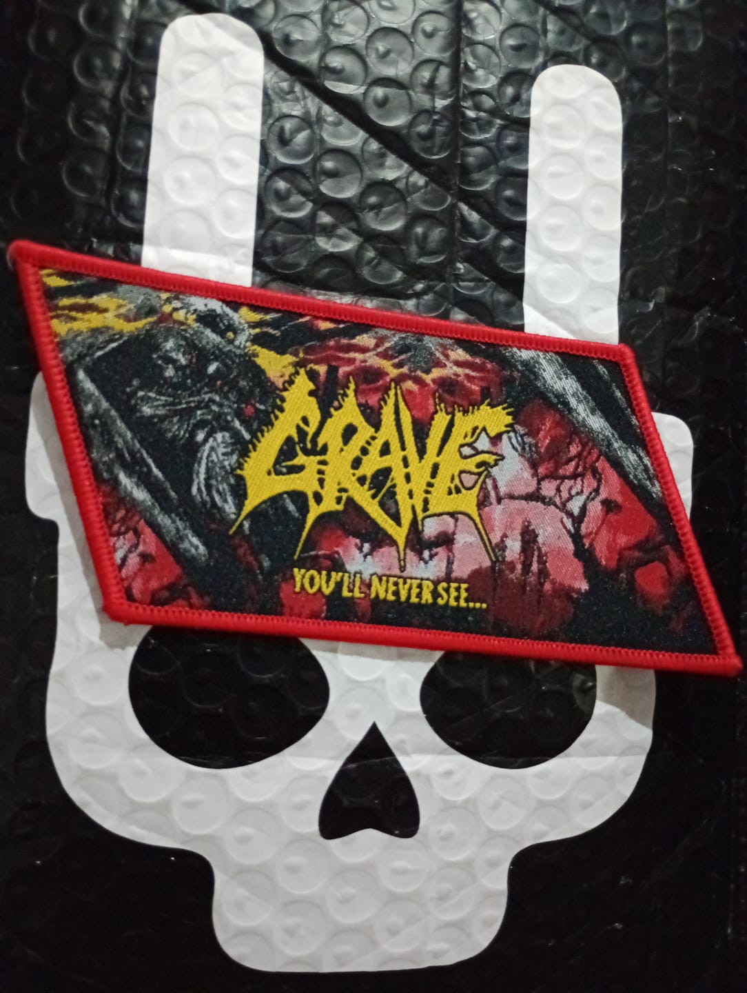 Customer photo review of Grave - You'll Never See... - Patch