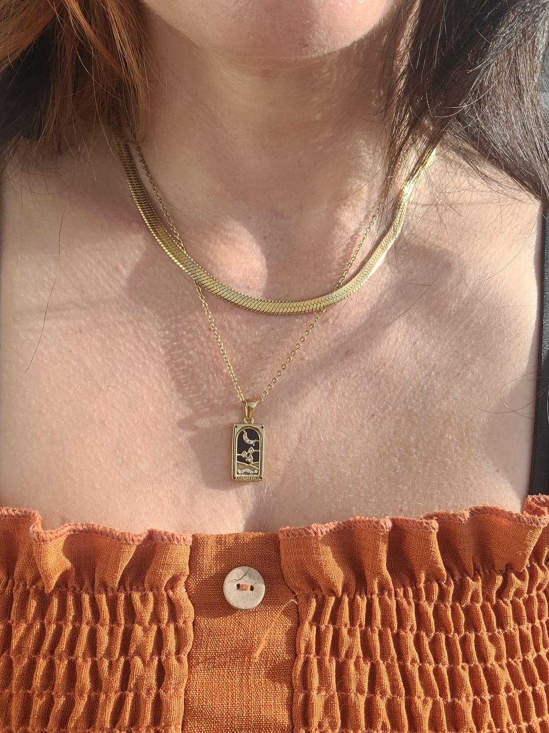 Customer photo review of Golden Fortune Necklace (Bundle)
