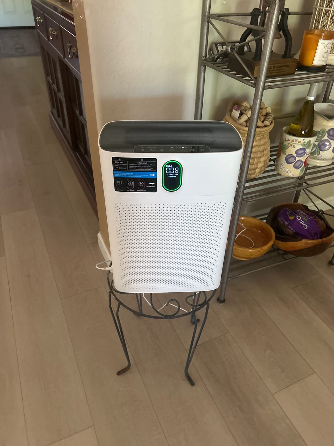 Customer photo review of Smart Air Purifier V1 Pro – Powerful HEPA Filtration with PM2.5 Sensor, App & Voice Control for Clean Indoor Air
