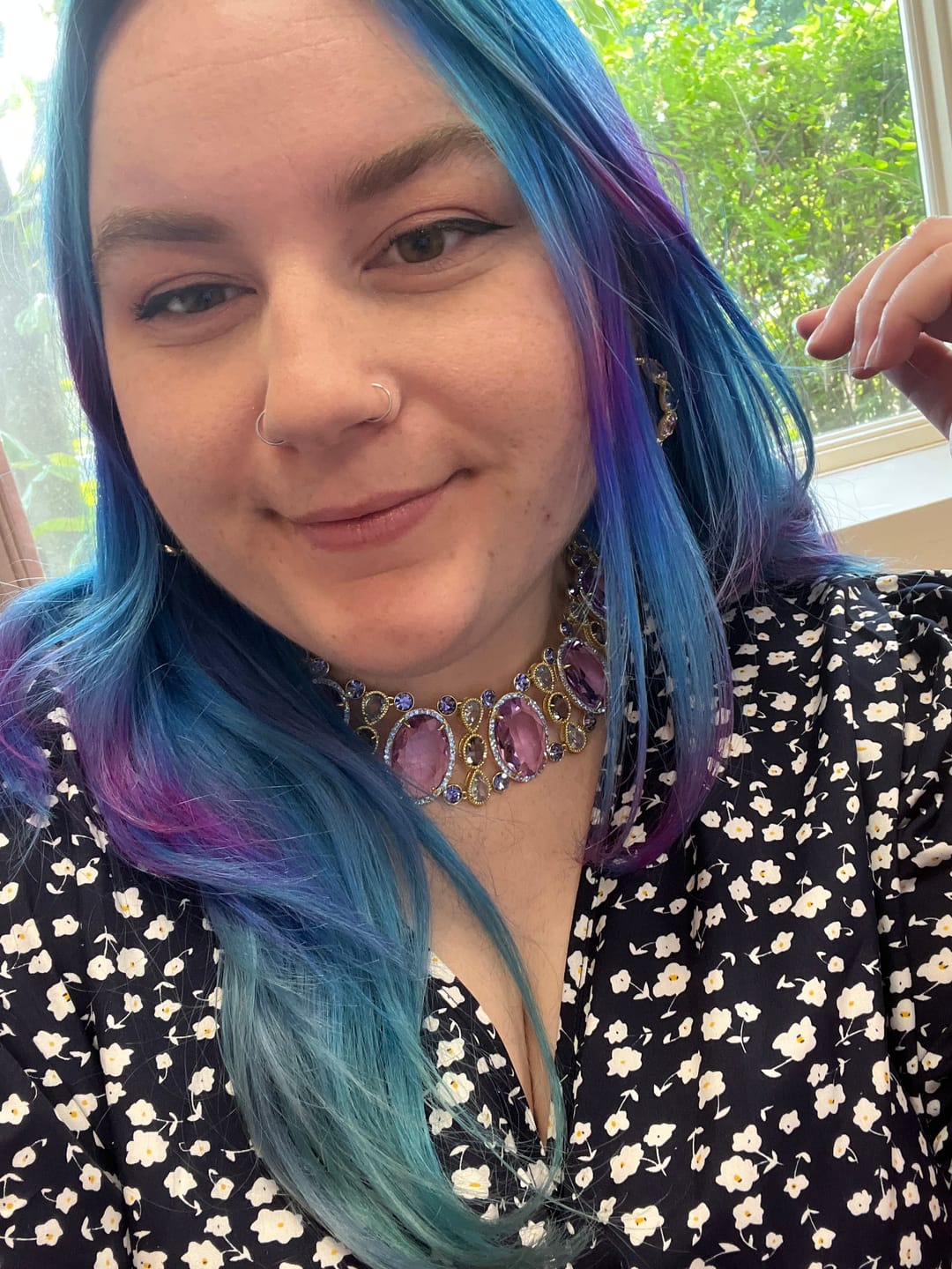 Customer photo review of HEIDI DAUS® Moda Roma "Arabesque" Crystal Riviera Statement Necklace