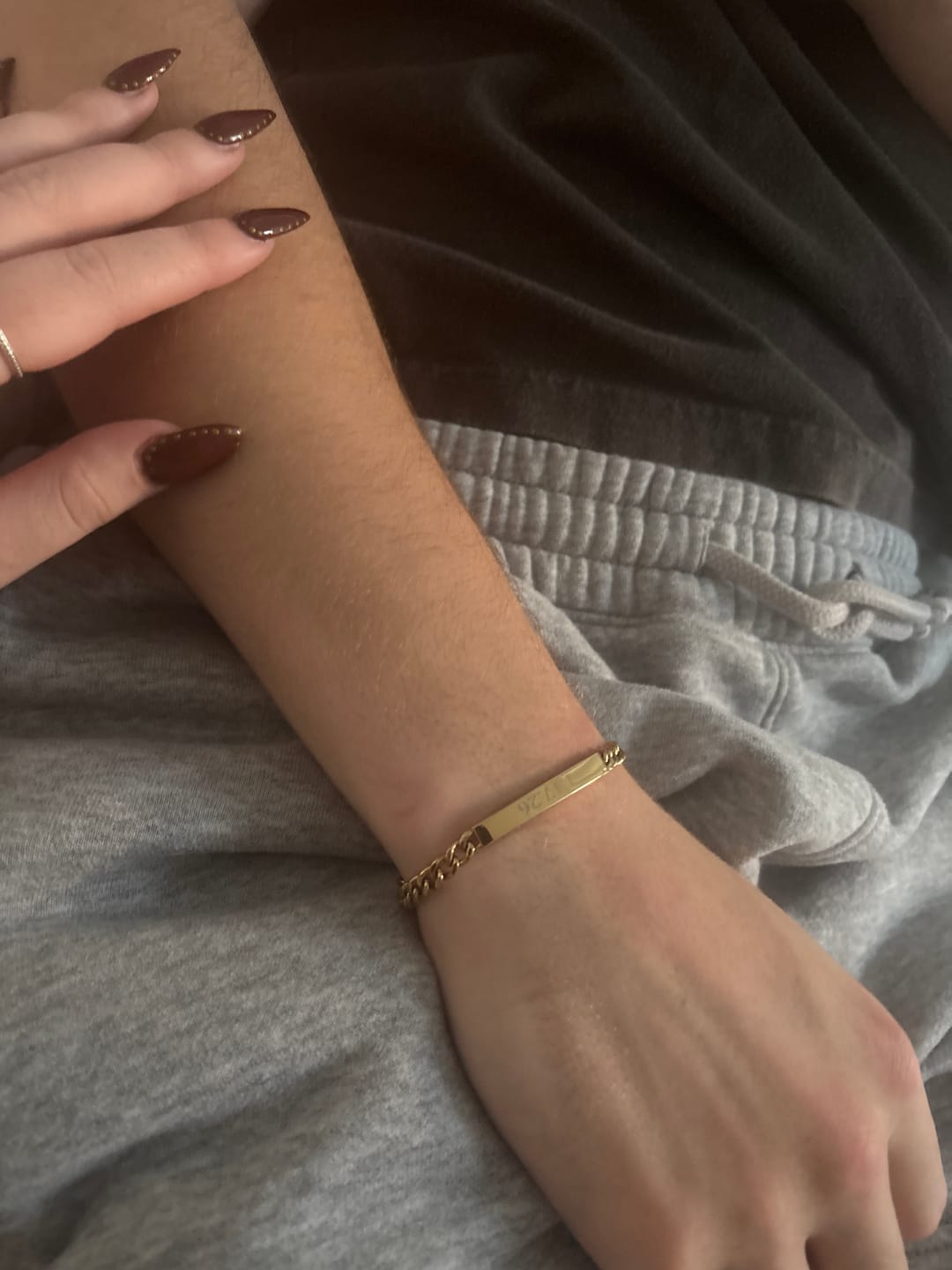 Customer photo review of 5mm Sleek Cuban Link ID Bracelet