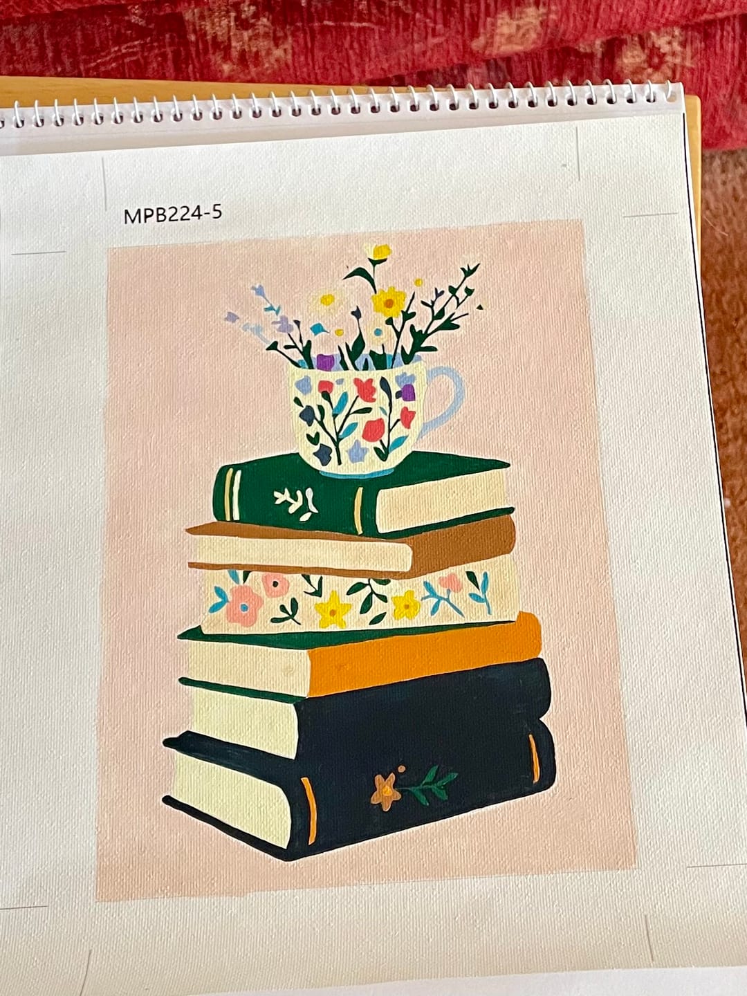 Customer photo review of 6 Mini Paintings - Colorful Books Set
