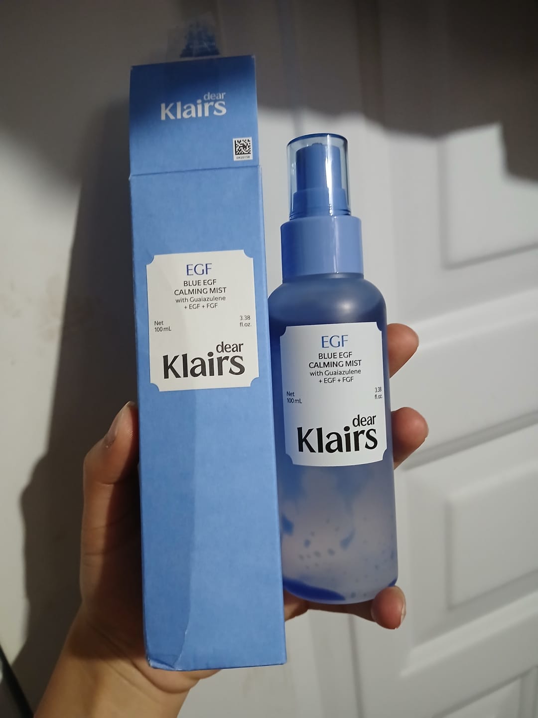 Customer photo review of Blue EGF Calming Mist