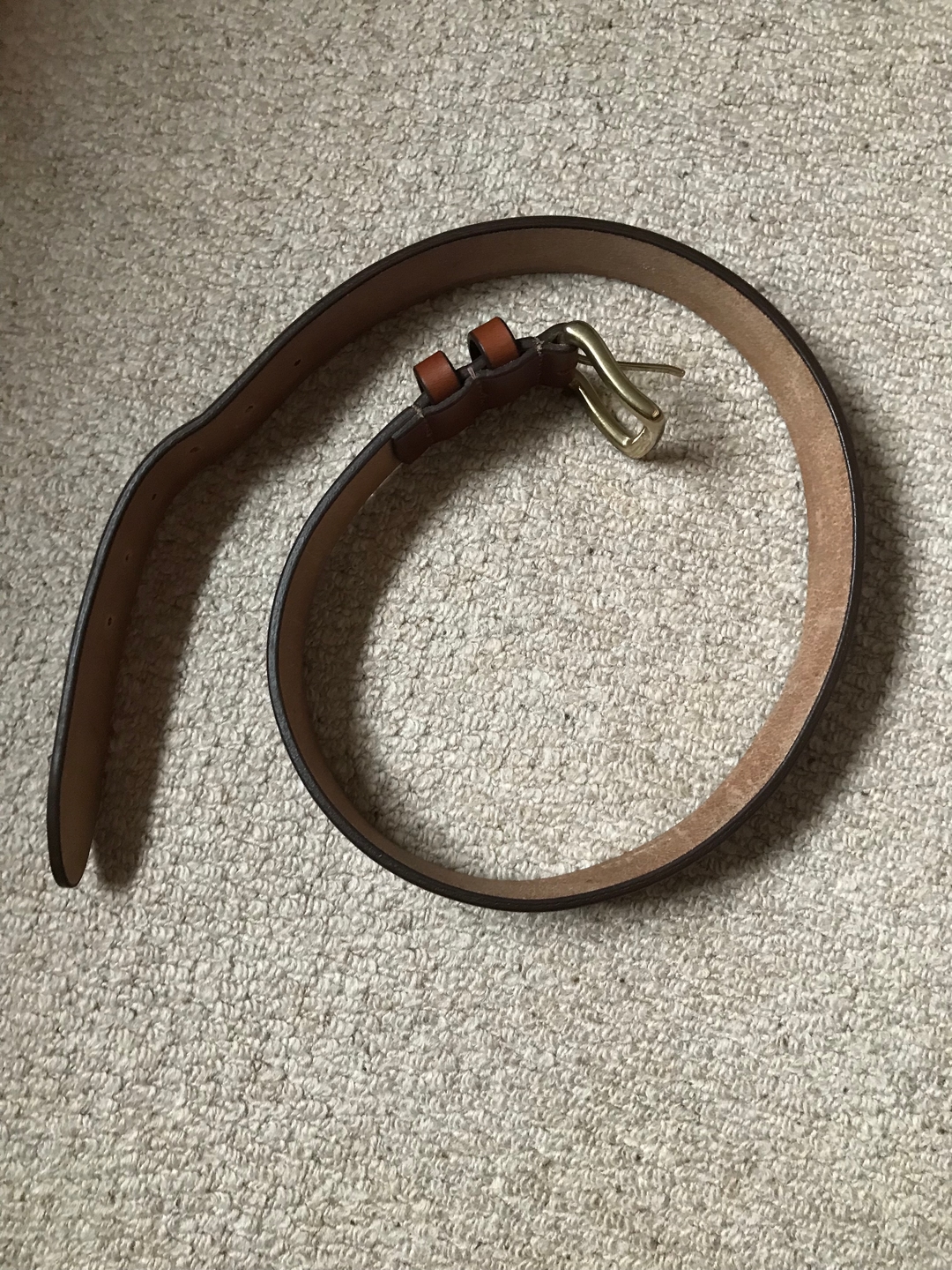 Customer photo of Chester - English Oak Bark Bridle Leather