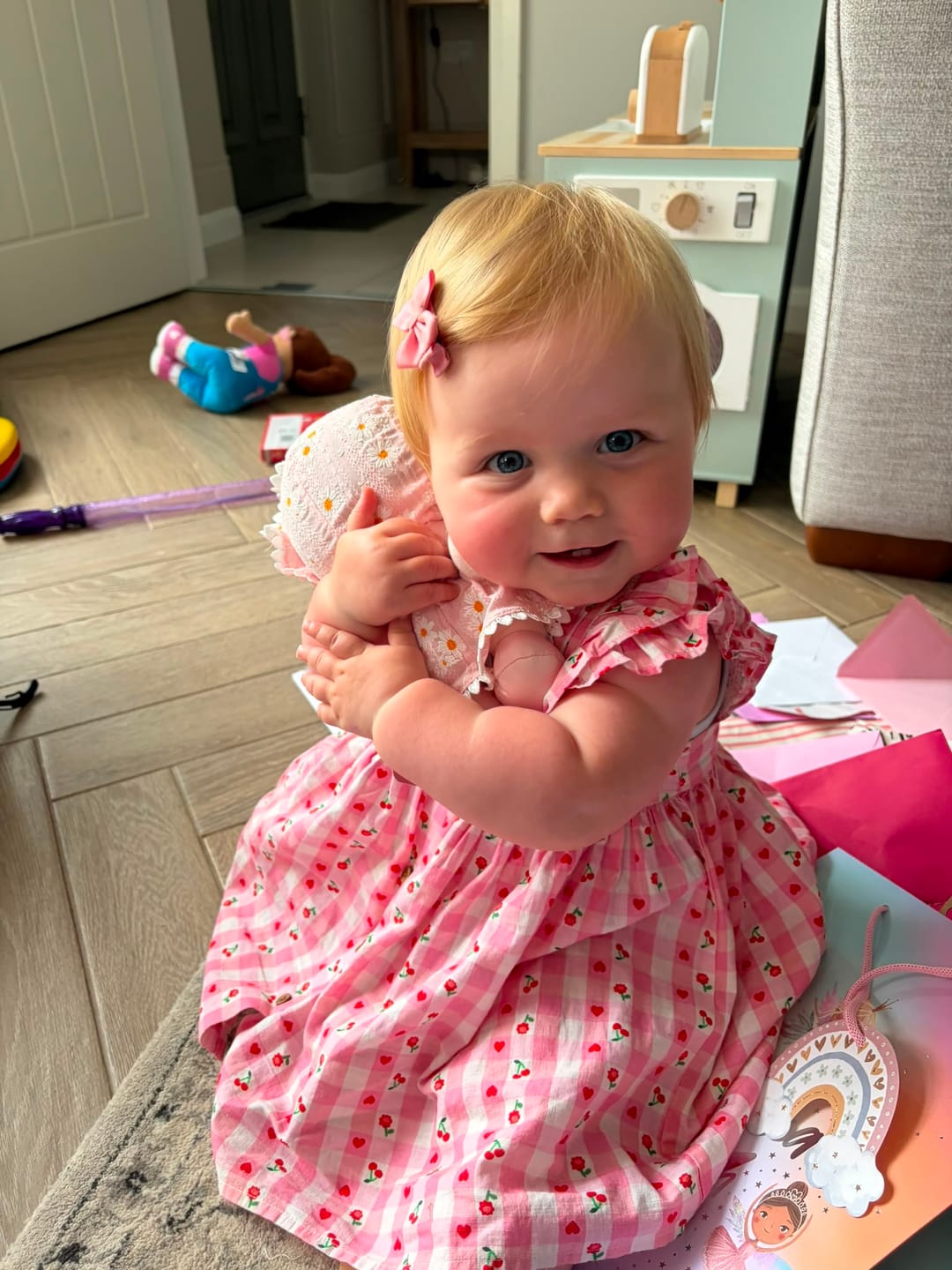Customer photo review of Personalized Daisy Baby Girl