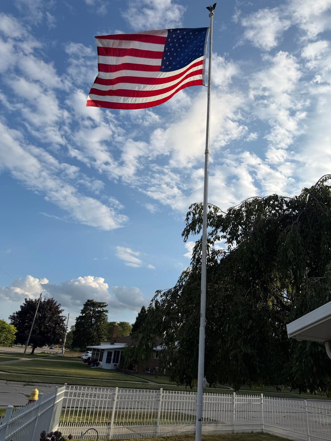 Customer photo review of 5' x 8' American Flag