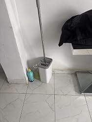 Customer photo review of Flat Mop and Bucket Set with Wringer — Dual Chamber Dry & Wet Separation, 3 Washable Microfiber Pads, Stainless Steel Handle