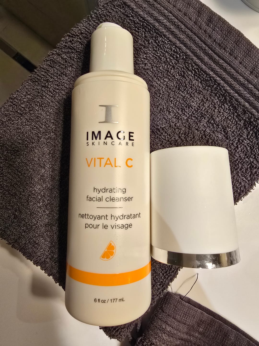 Customer photo review of Hydrating Facial Cleanser