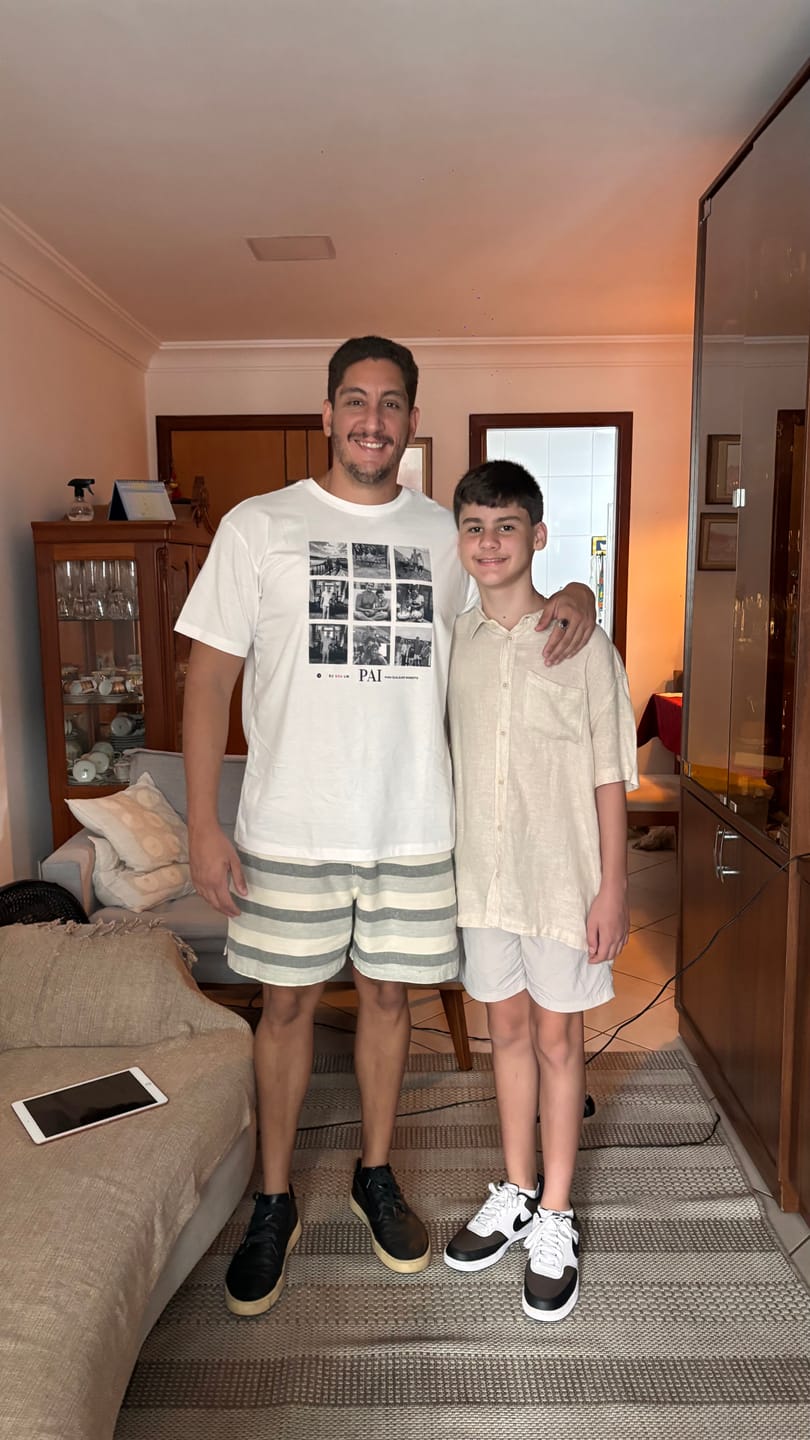 Customer photo review of Camiseta personalizada dia dos Pais - PAI PARA TODO MOMENTO - BRANCA - Algodão 100%