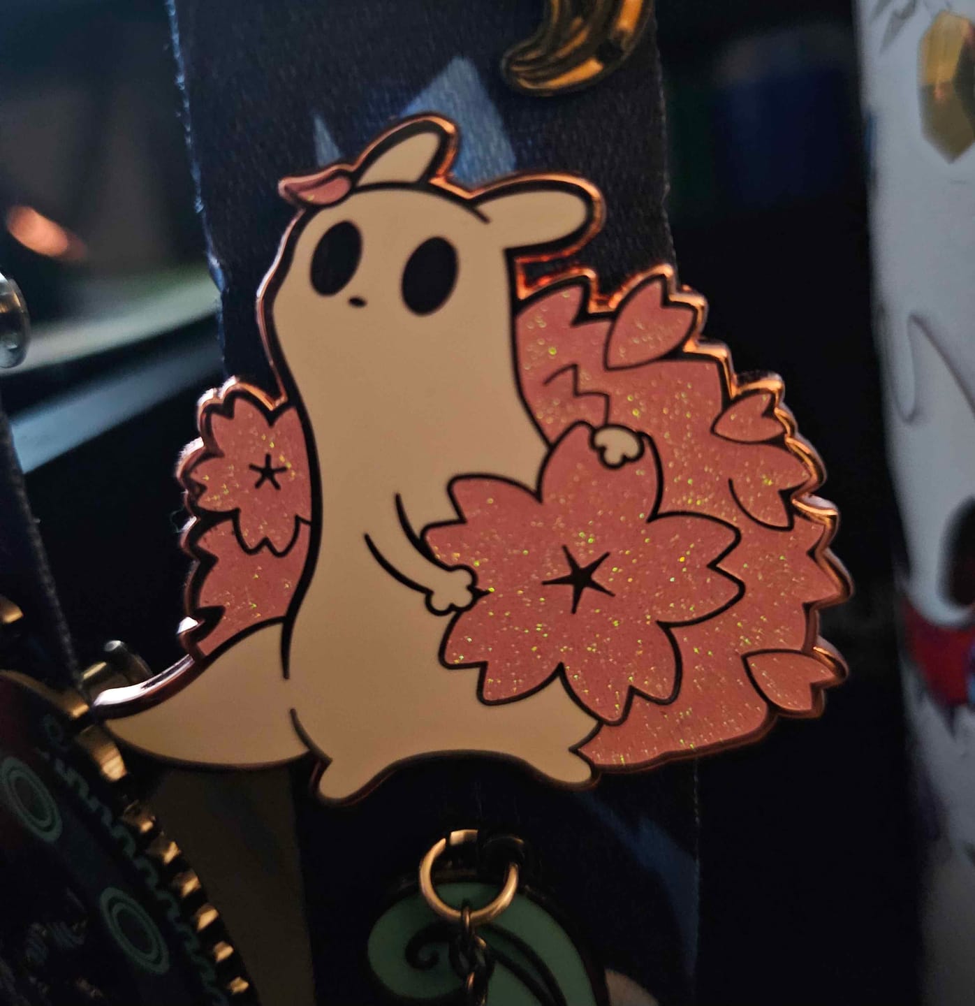 Customer photo review of Rain World - Survivor Cherry Blossom Pin