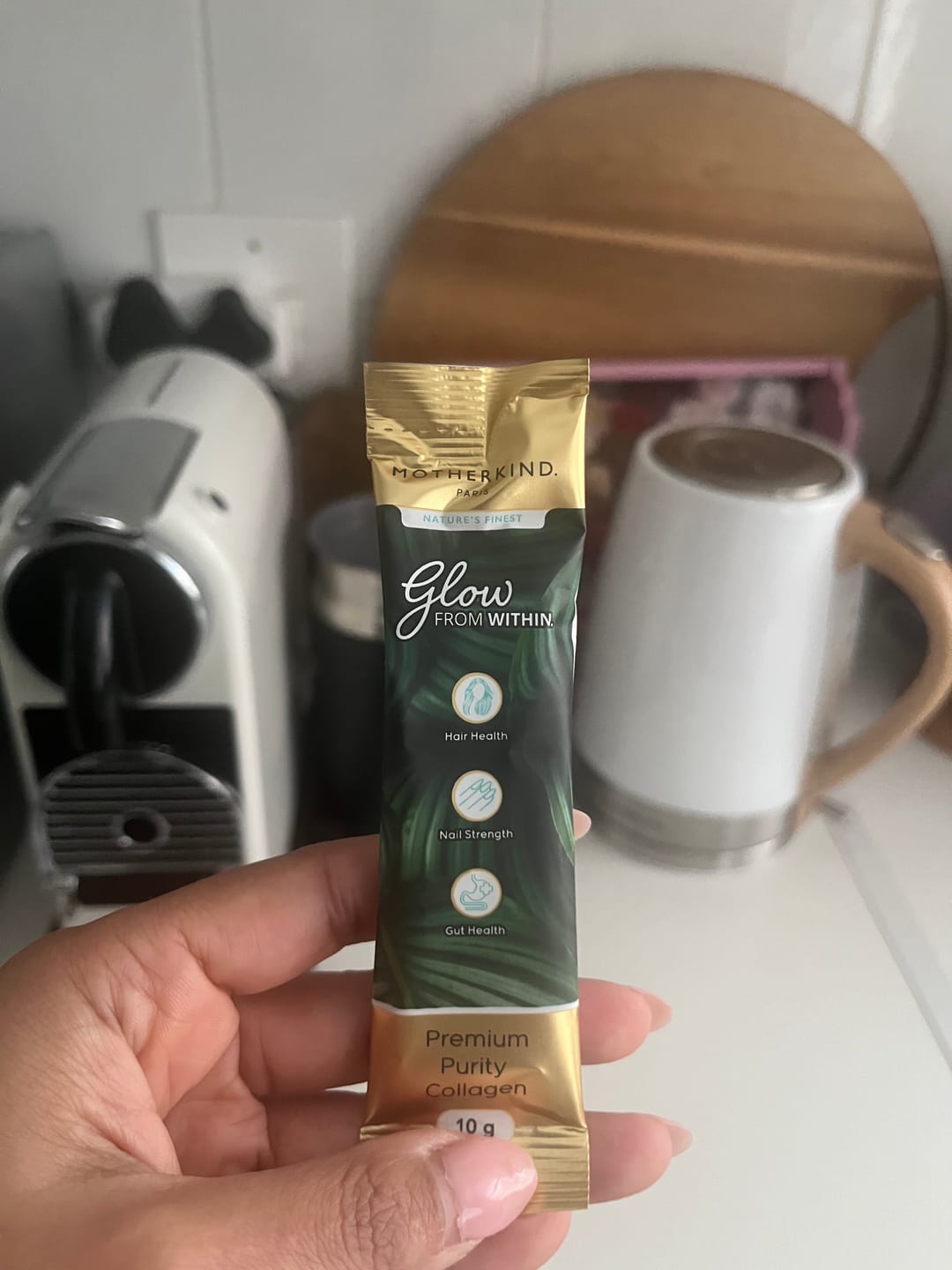 Customer photo review of Glow From Within Collagen Single Servings
