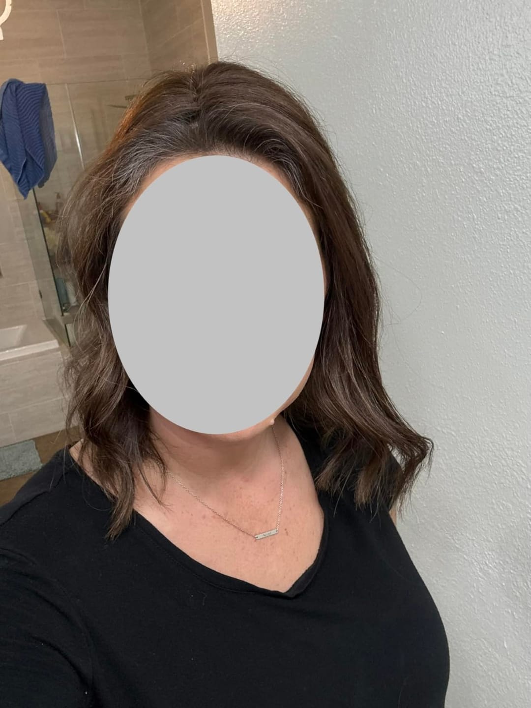 Customer photo review of Best Human Hair Topper Virgin Human Hairpieces For Thinning Crown Dark Brown #2
