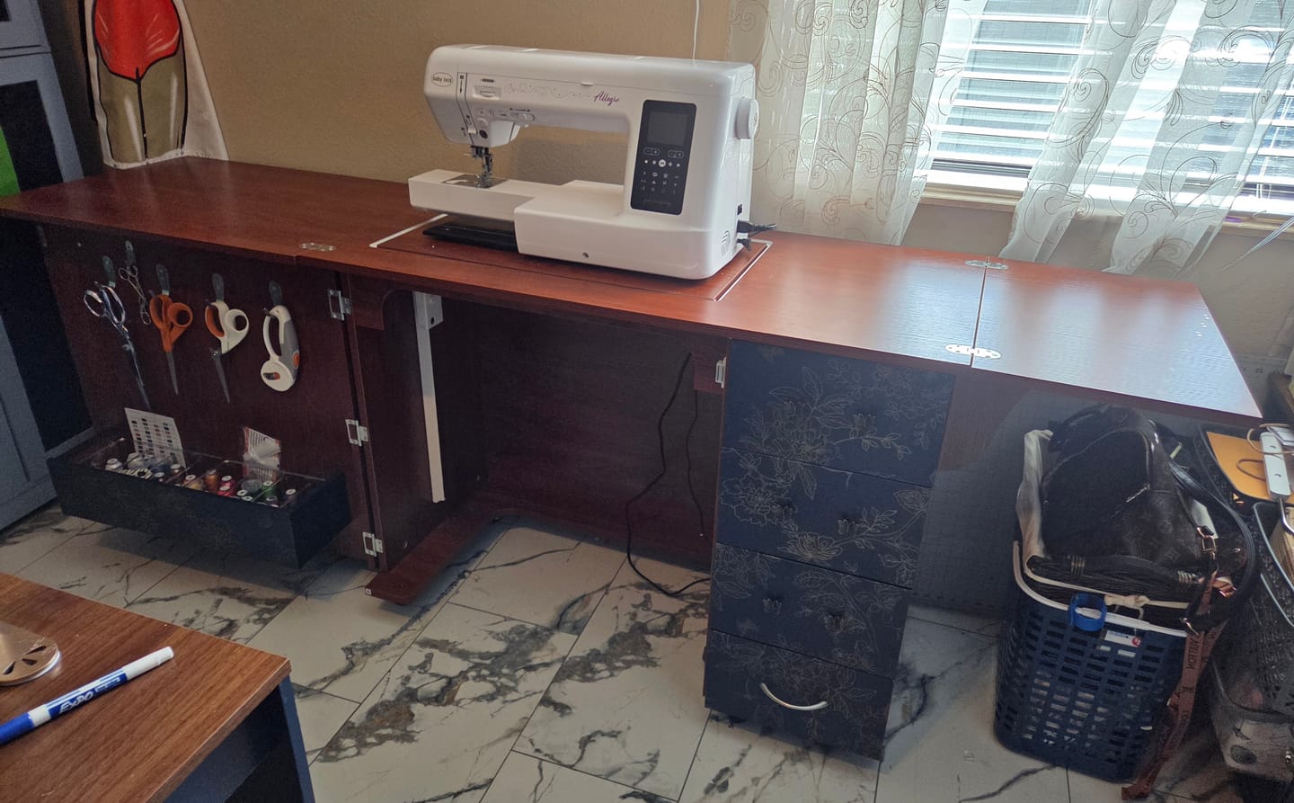 Customer photo review of Harriet Sewing Cabinet (2 Colors Available)