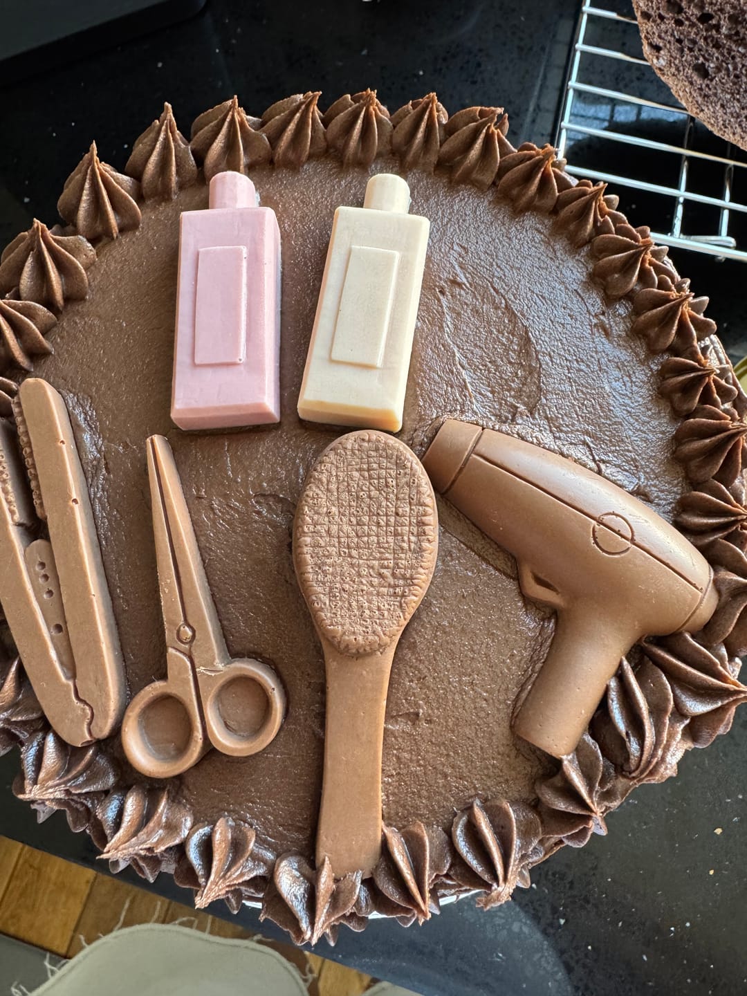 Customer photo review of Chocolate Hairdresser Set