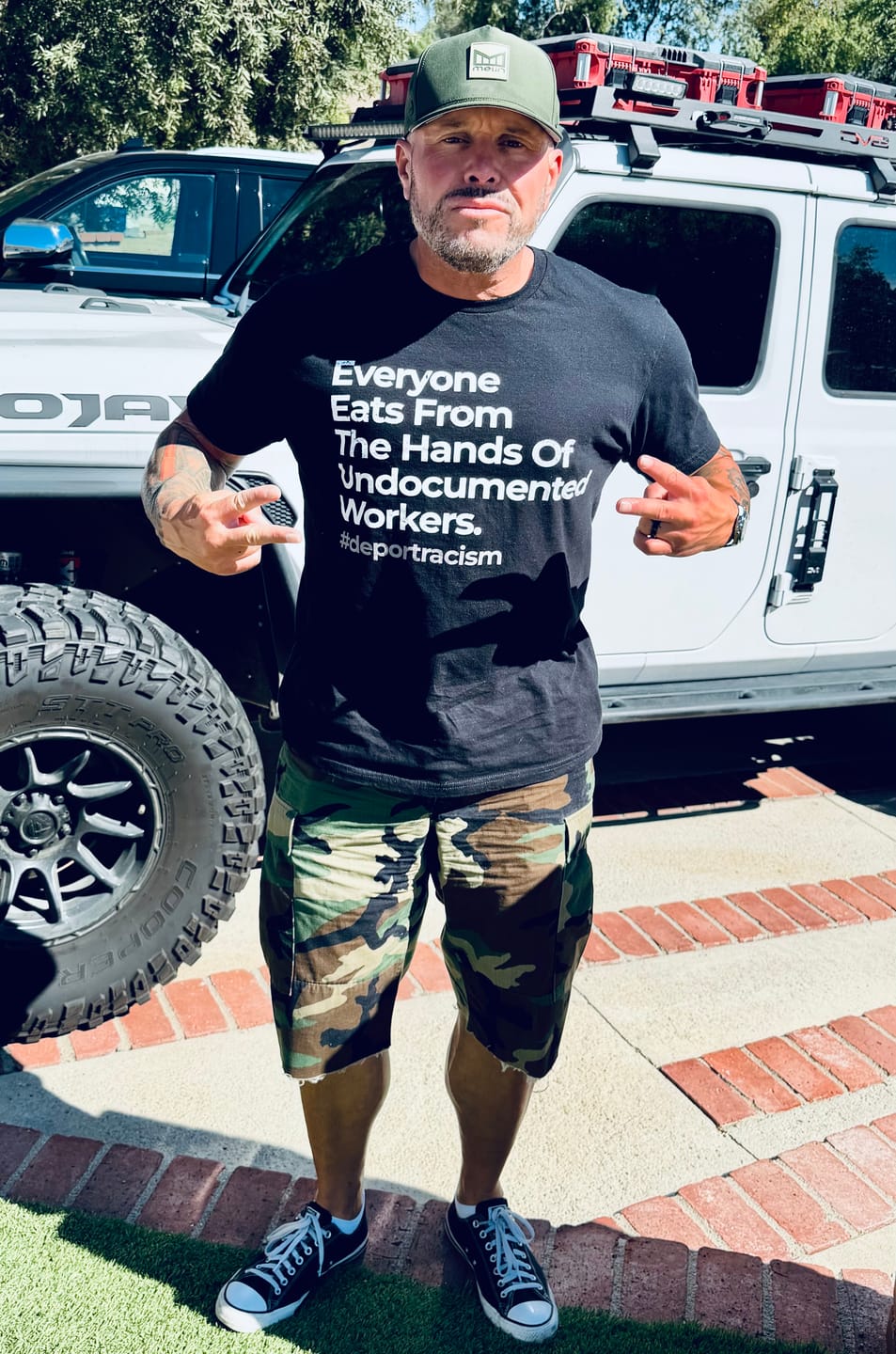 Customer photo review of Undocumented Workers Statement T-Shirt