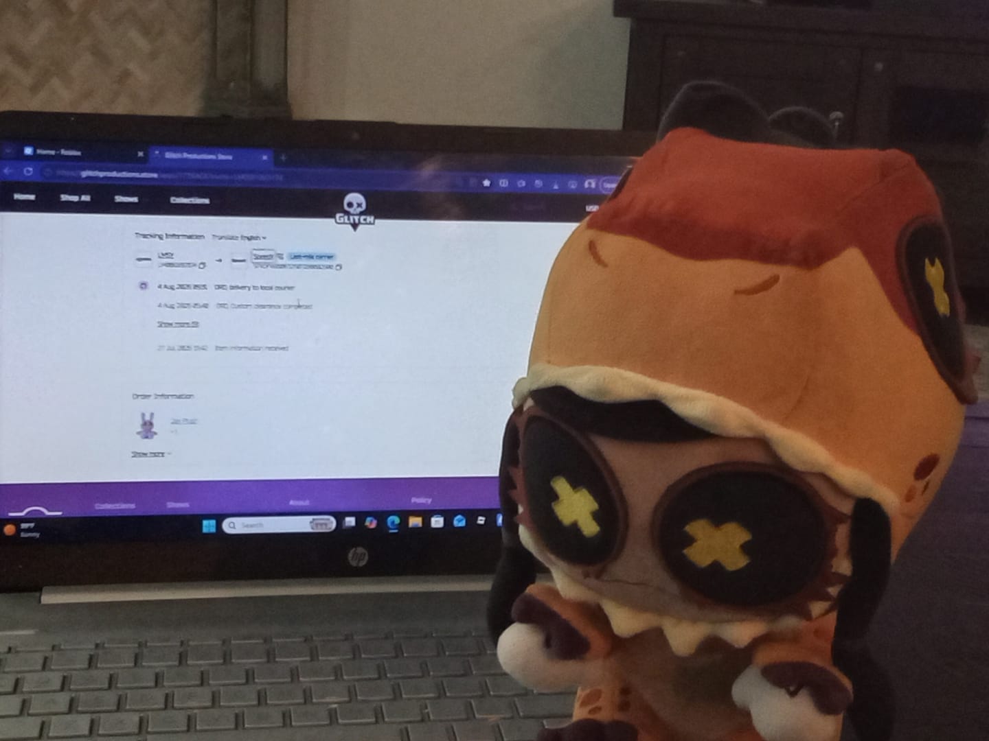 Customer photo review of Cyn T-Rex Plush