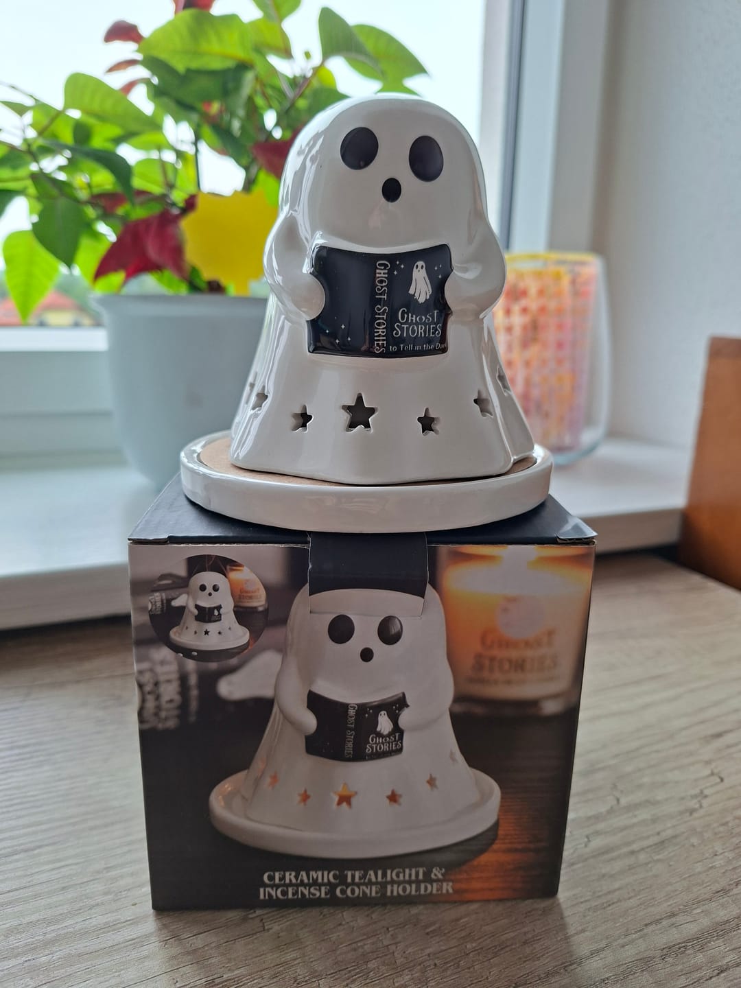 Customer photo review of Geister Teelichthalter / Räucherkegel – Summerween Keramik Deko