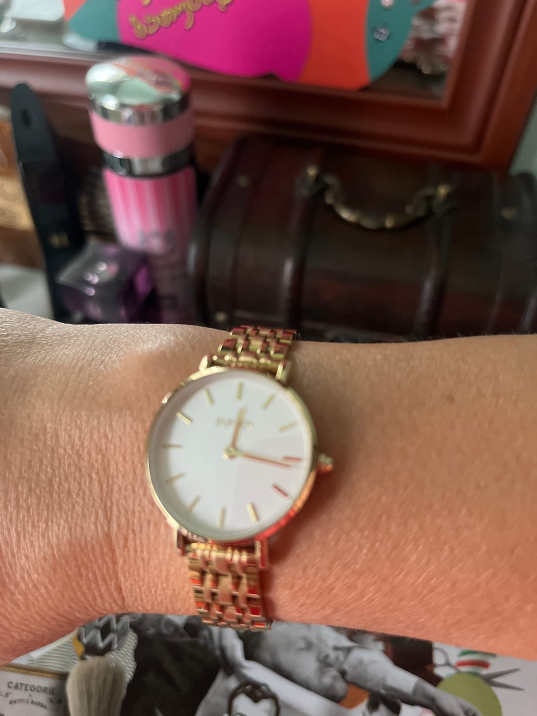 Customer photo review of Ruby Petite Gold White