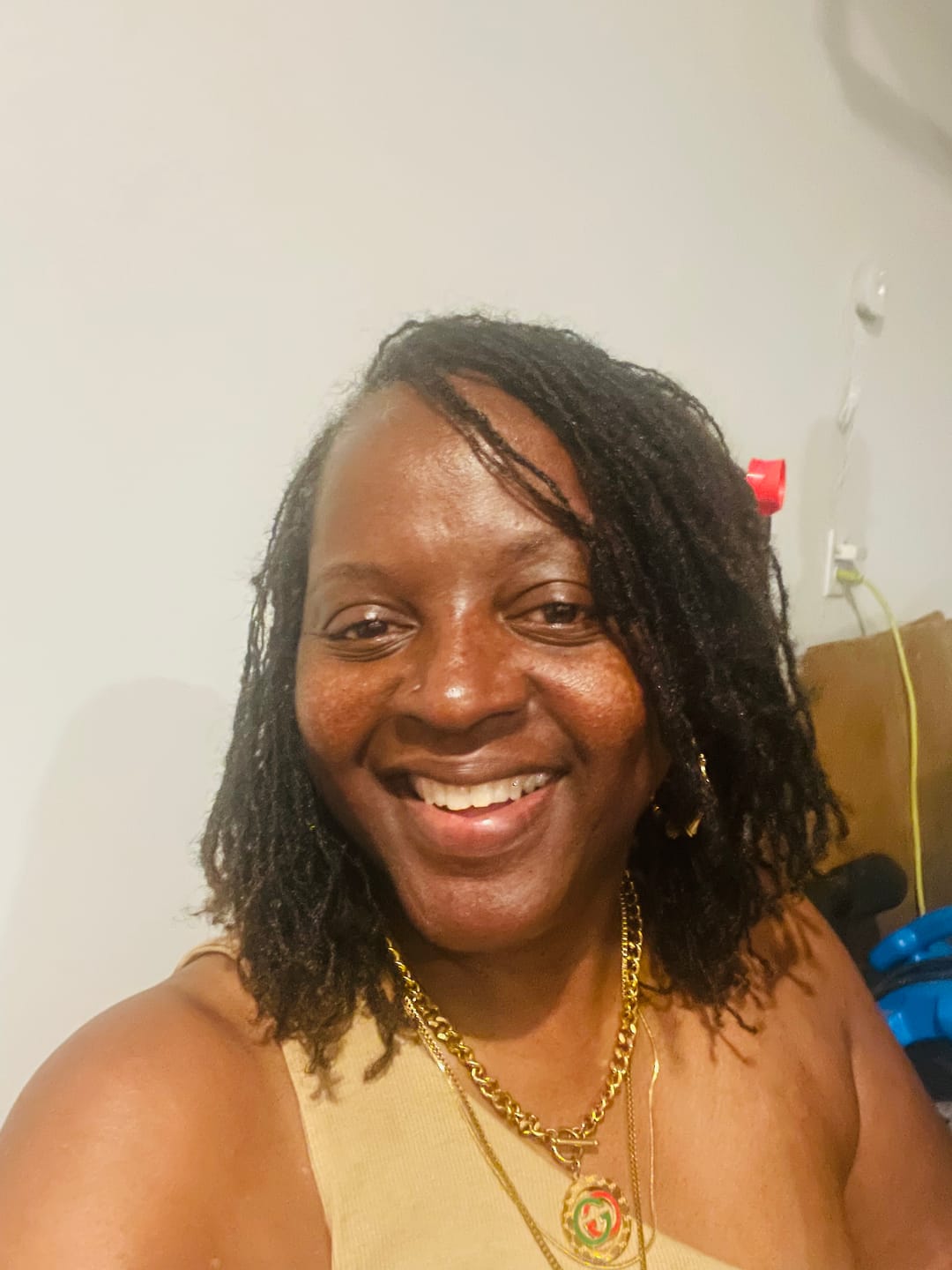 Customer photo review of Classic Cross Necklace Duo