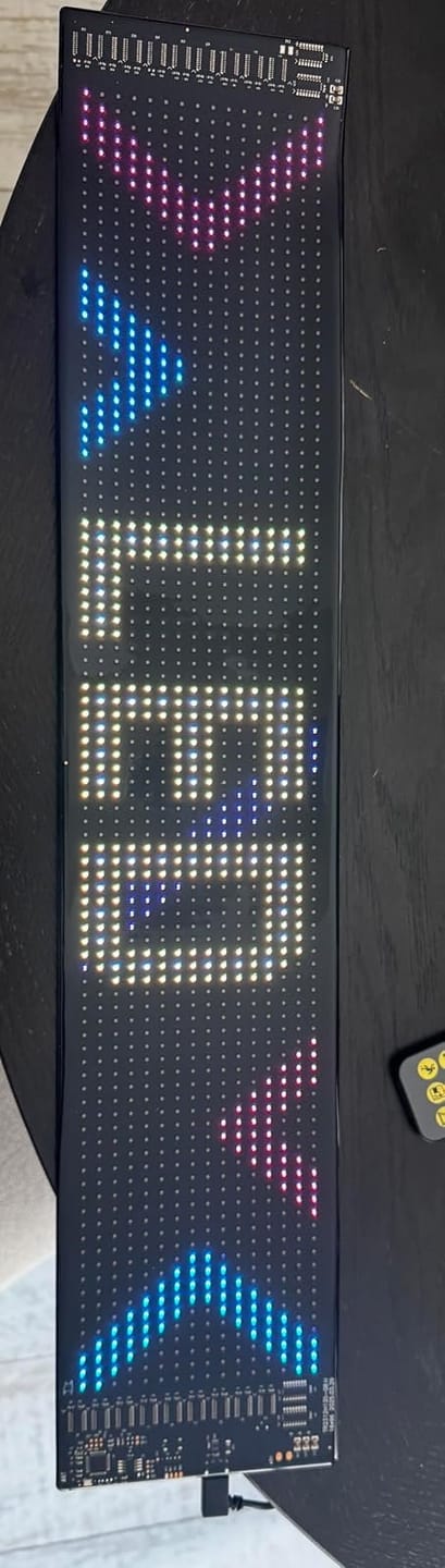 Customer photo review of BOLTHUT™ Flexible LED Matrix Panel — RGB Car Eyes, App & Remote