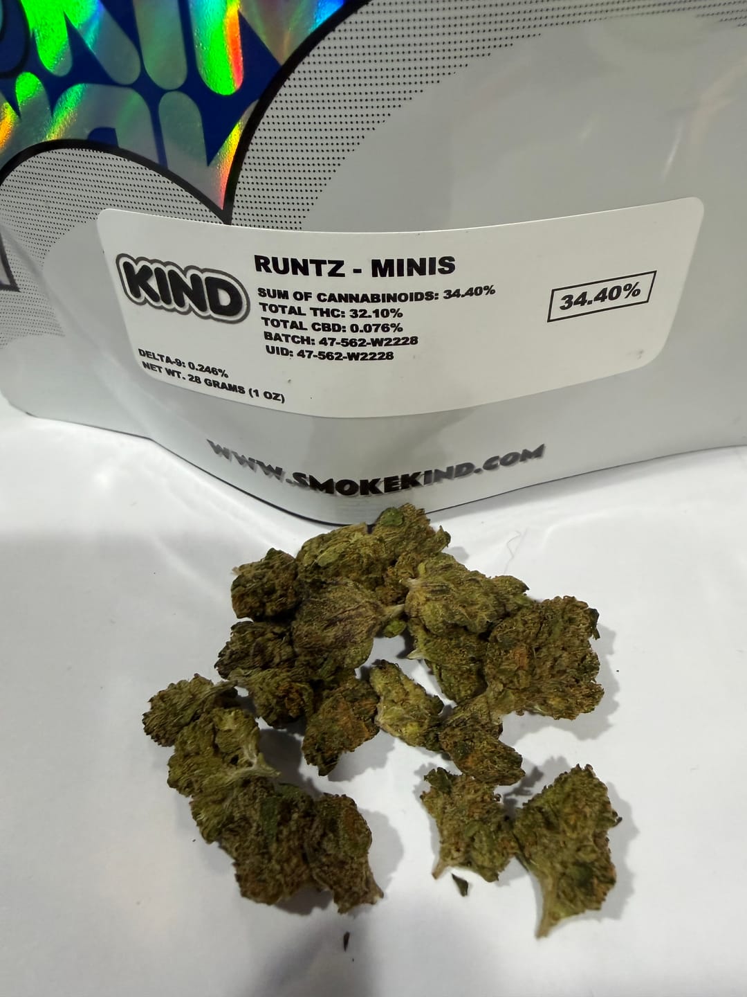Customer photo review of Runtz - Minis - 28 Grams - Hybrid