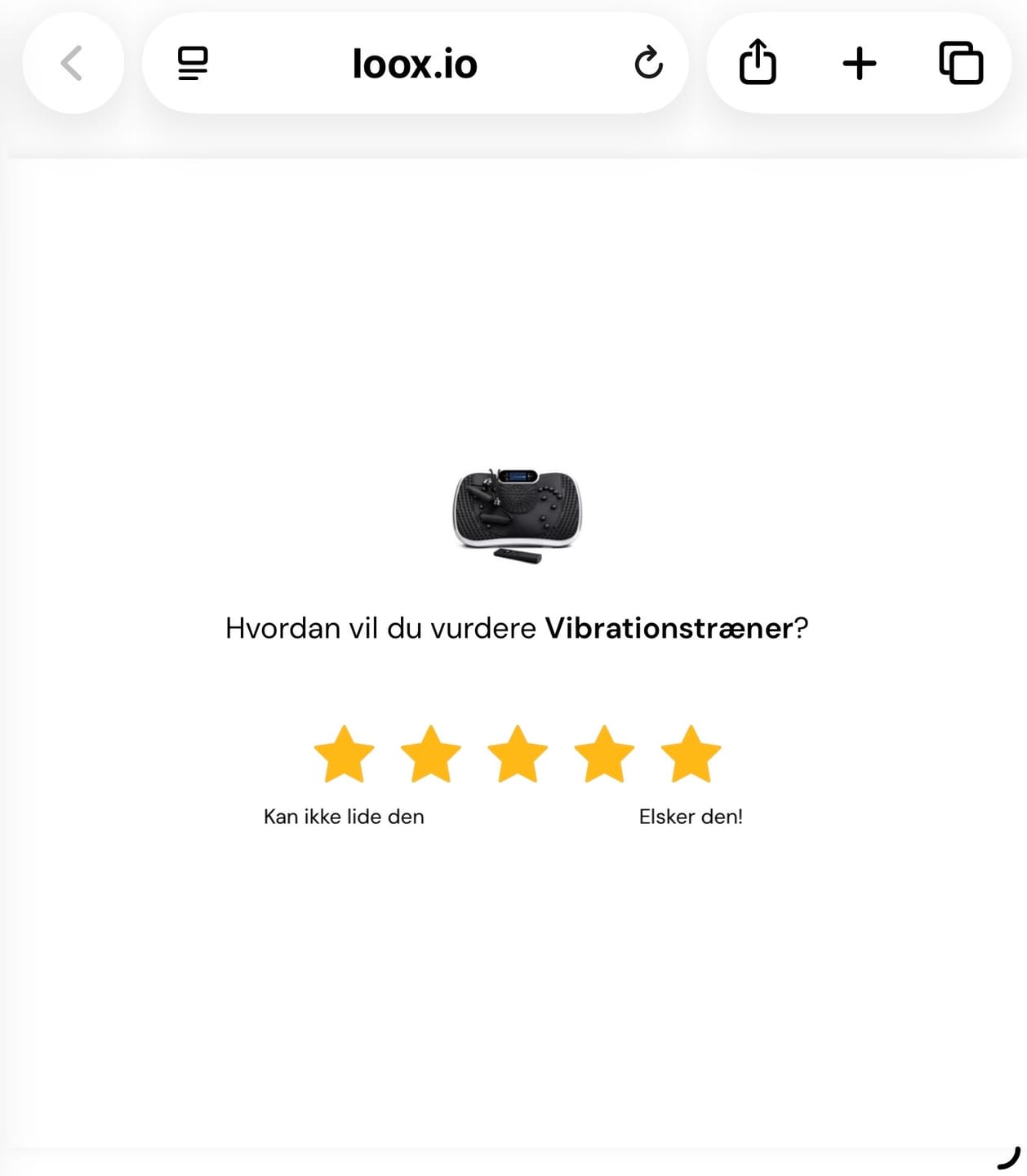 Customer photo review of Vibrationstræner