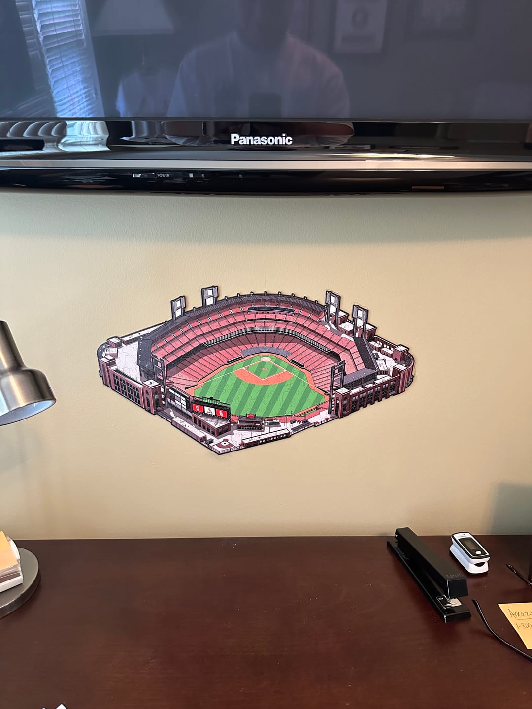 Customer photo review of St. Louis Cardinals™ Busch Stadium Wooden Puzzle