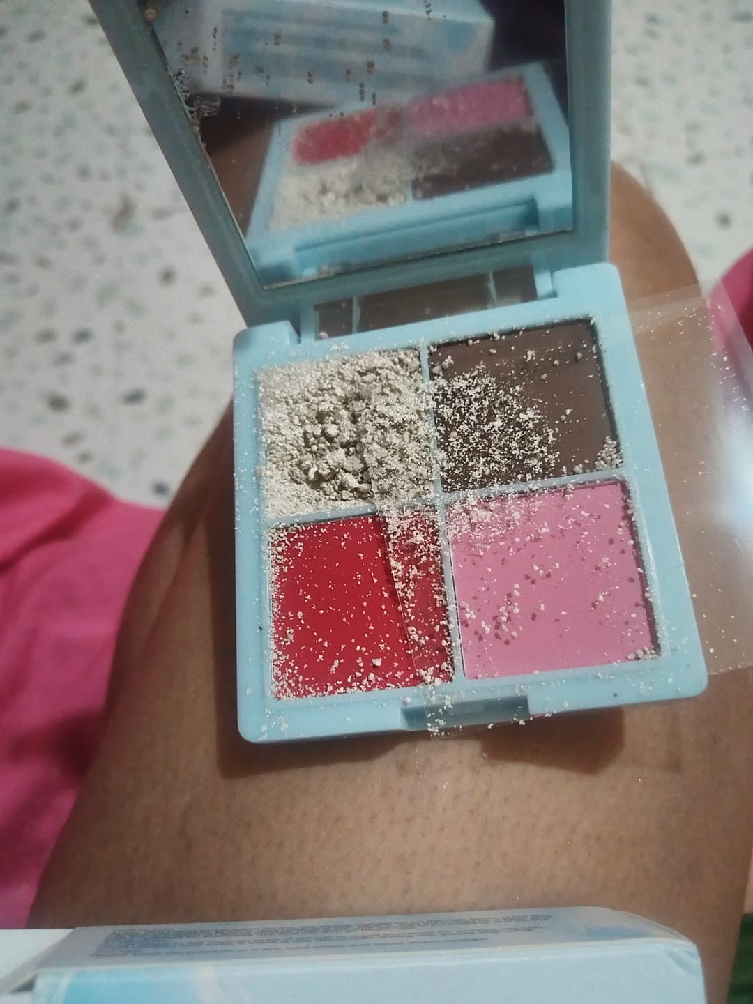 Customer photo review of Ten Twenty All-in-One Multi Palette Eyeshadow, Highlighter, Blusher, Lip Cream, Face Powder Makeup