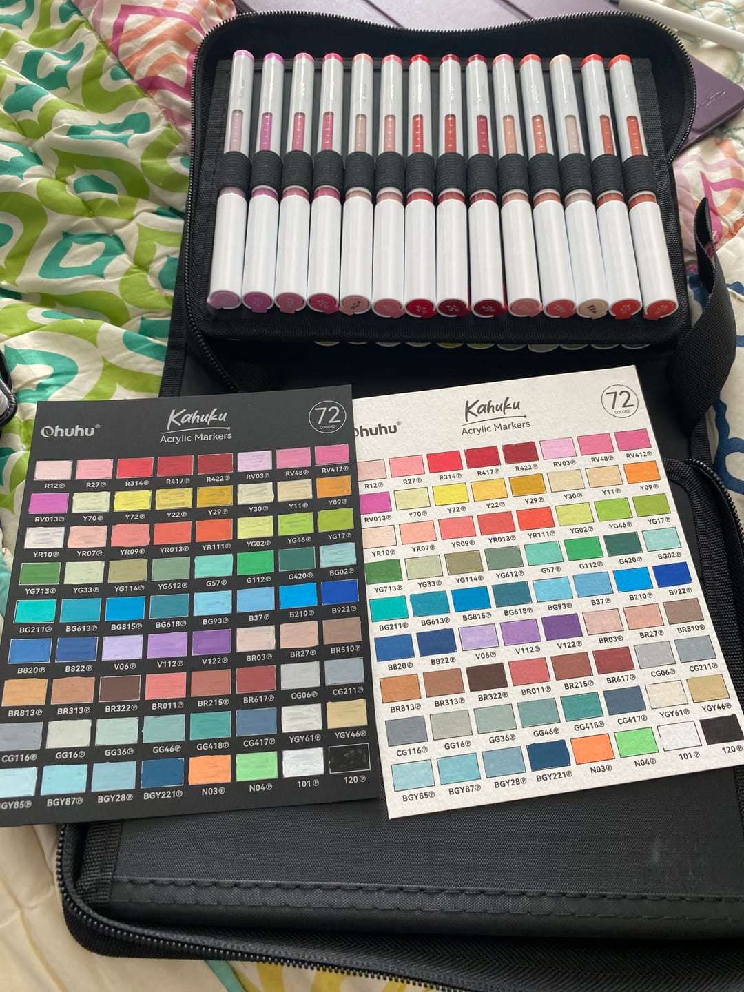 Customer photo review of Ohuhu Kahuku Series Direct-ink Acrylic Paint Markers