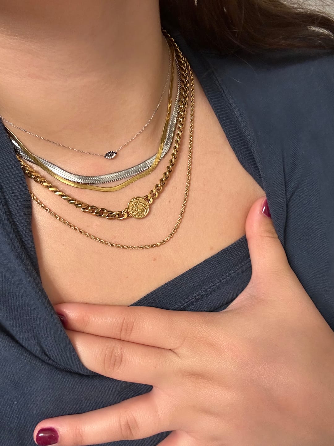 Customer photo review of Coco Rope Necklace