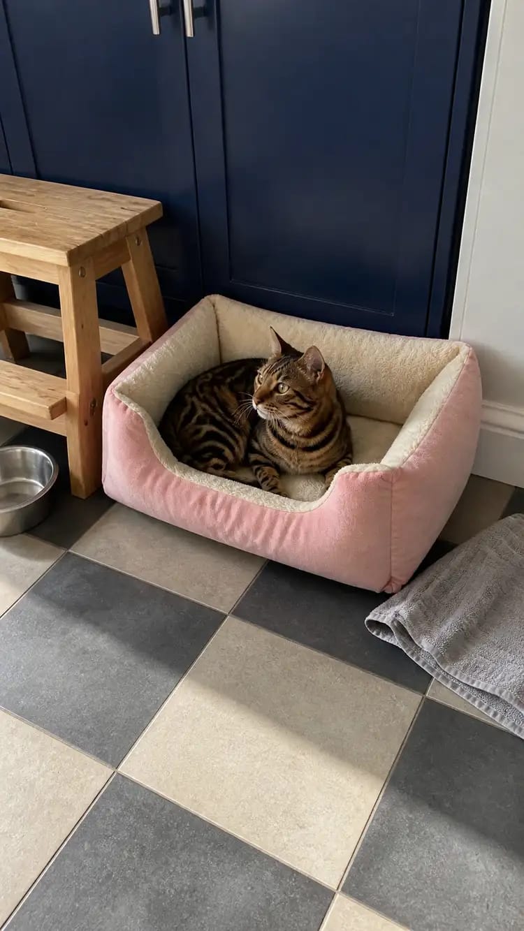 Customer photo review of Cozy Haven Pet House & Bed