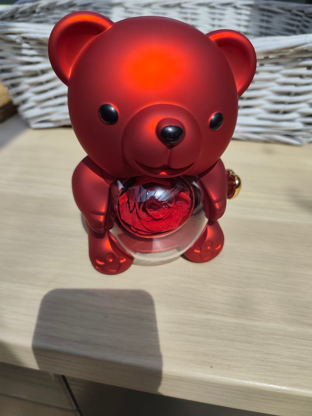 Customer photo review of Eternal Rose Bear & Personalized Necklace