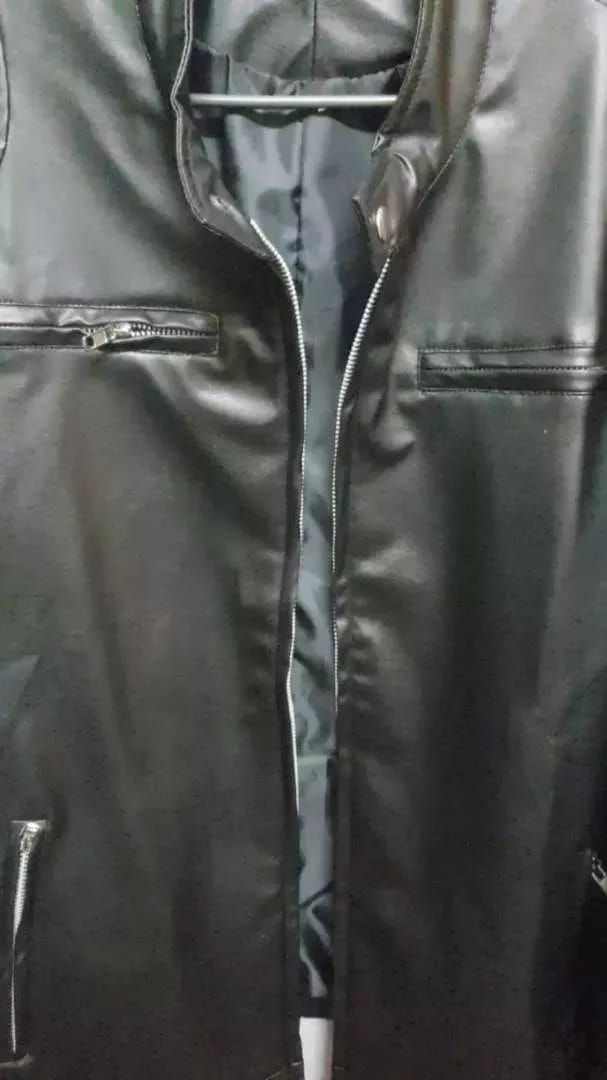 Customer photo review of Men's Leather Jacket Slim Fit - Spencer