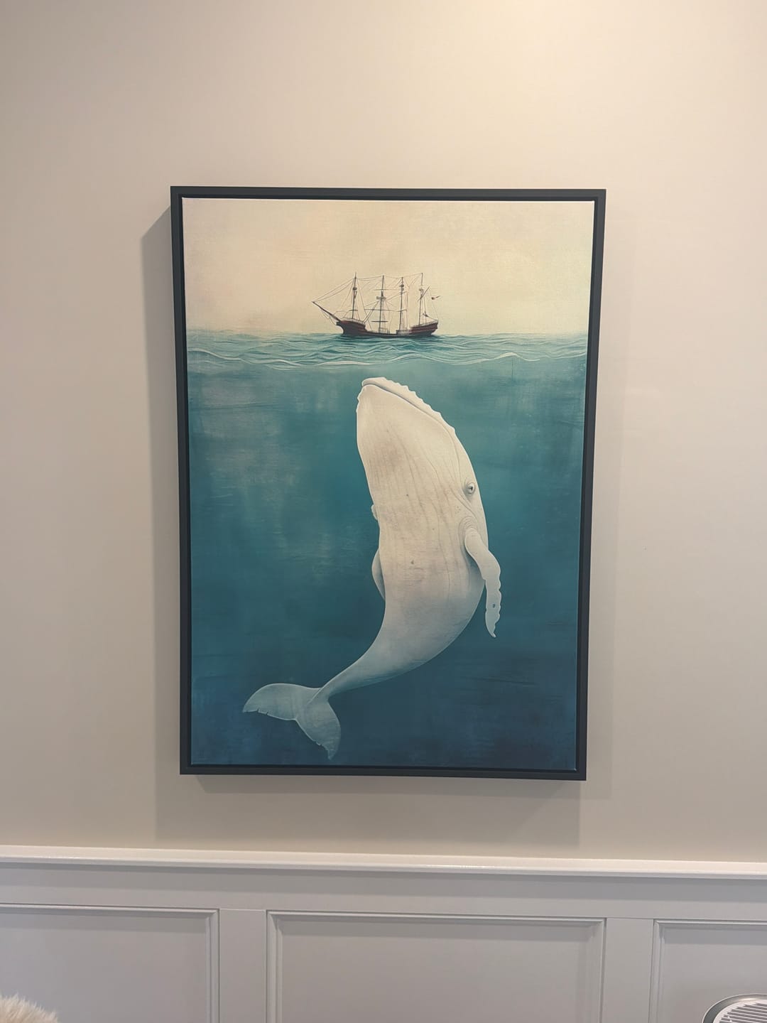 Customer photo review of White Whale Print