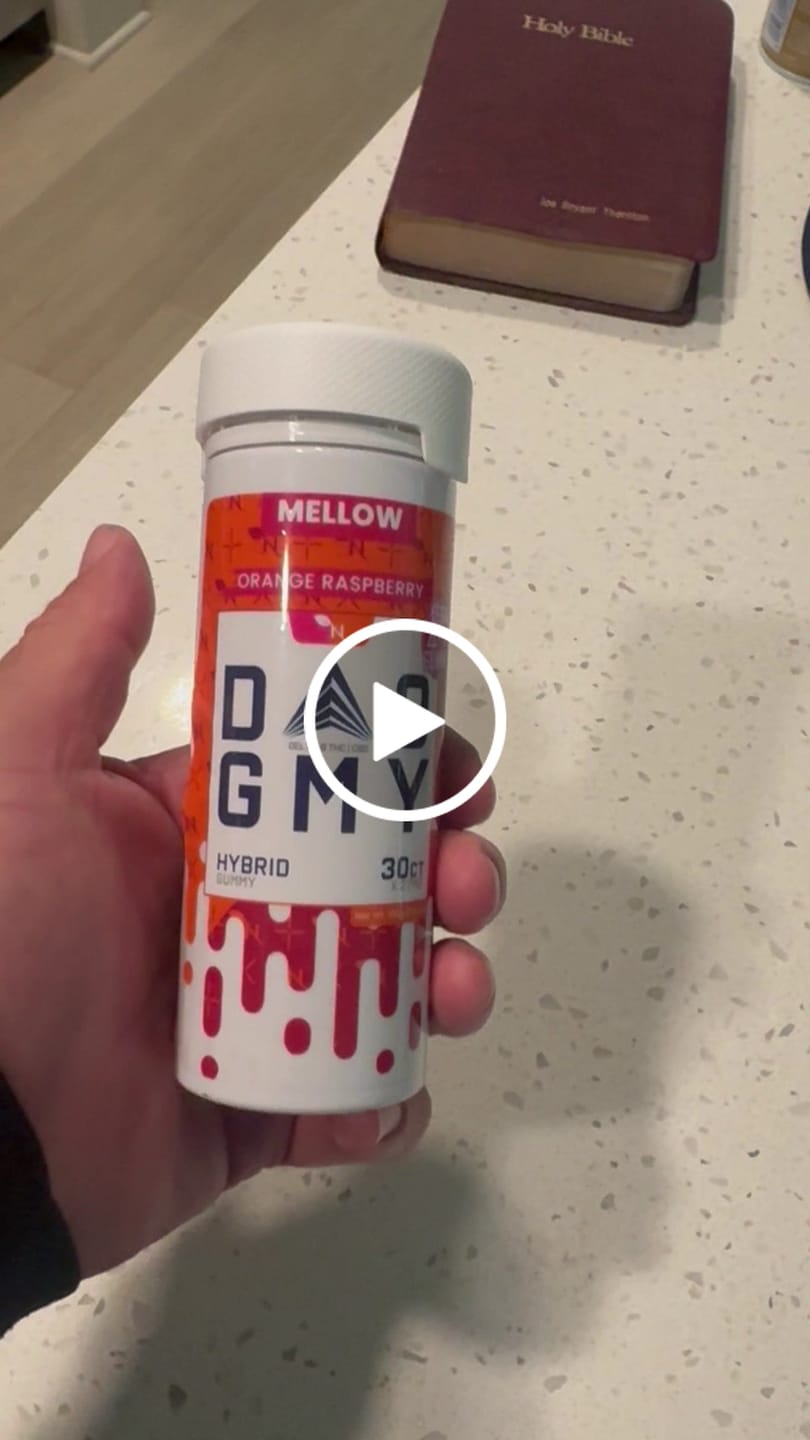 Customer video review of DELTA 9 GUMMIES HYBRID - 30CT Orange Raspberry 810mg (15mg ea.)