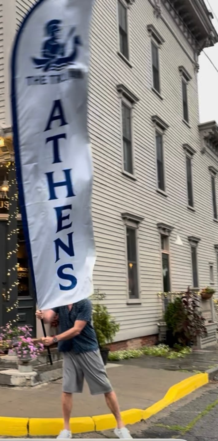 Customer photo review of Custom Blade Flag