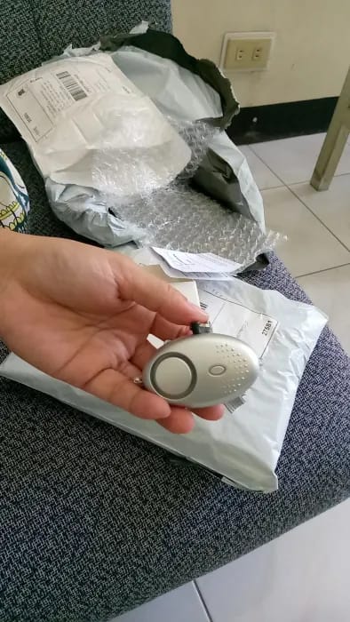 Customer photo review of Personal Safety Alarm with LED Light (130 dB) - SafeSound