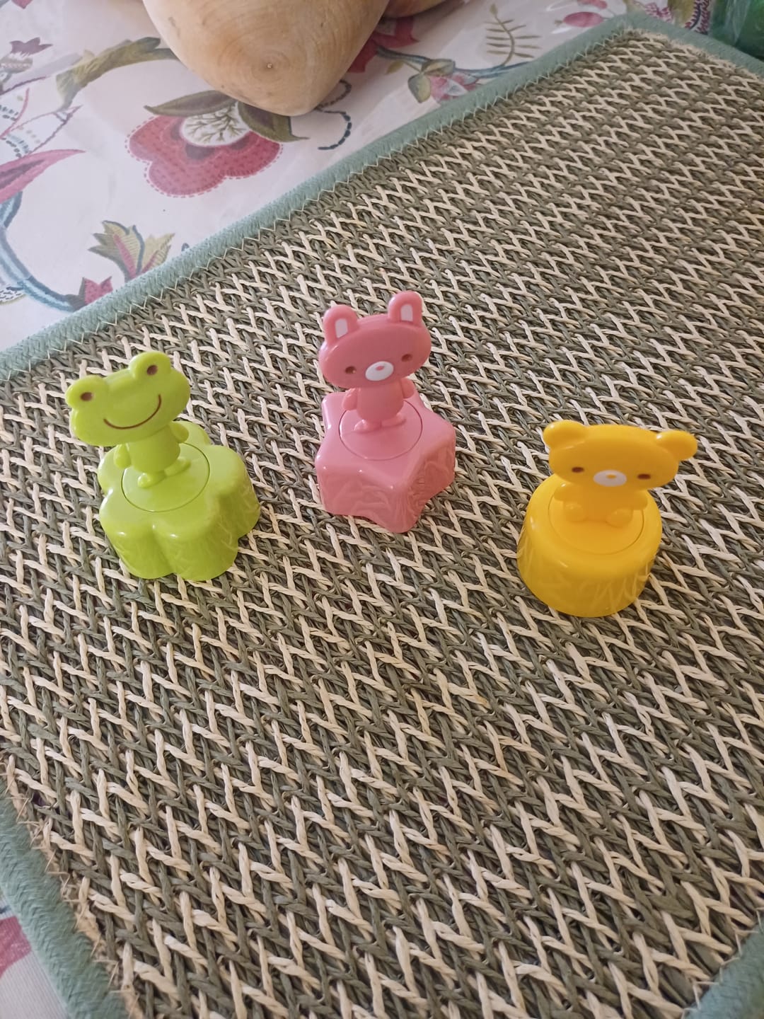 Customer photo review of Sandwich Stamps | Bear Frog Rabbit