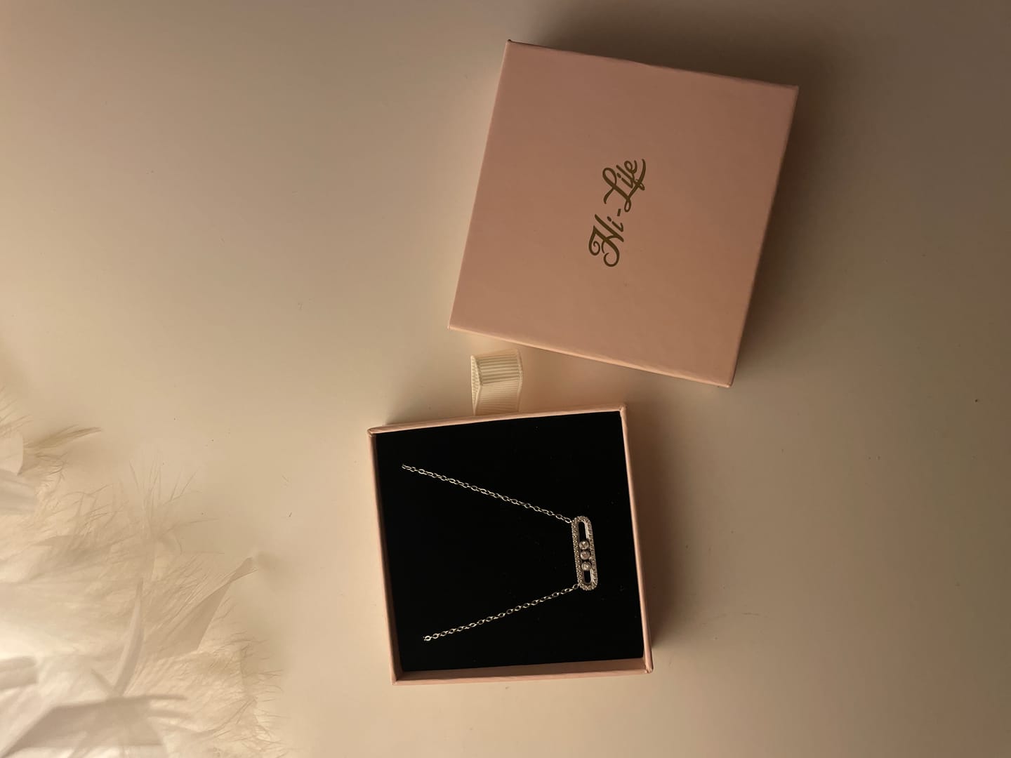 Customer photo review of Pave Soul Kette 18K Vergoldet