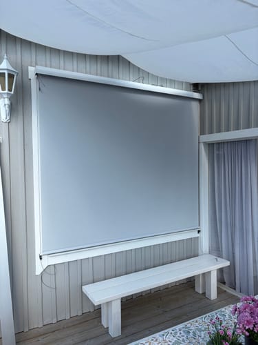 Customer photo review of SmartWings Motorized Outdoor Shades 1%/3%/5% Openness