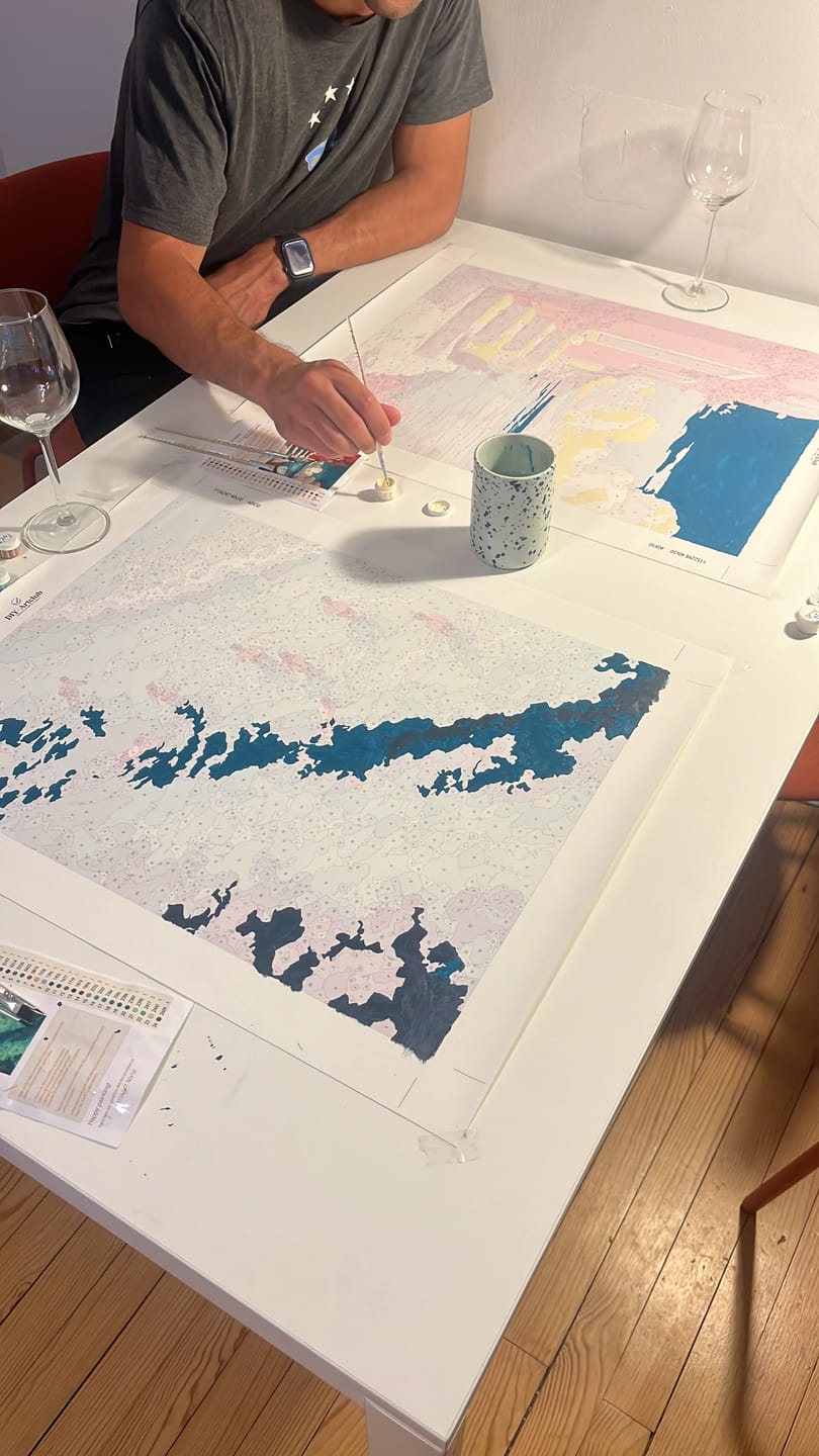 Customer photo review of Clear Waters | Paint by Number