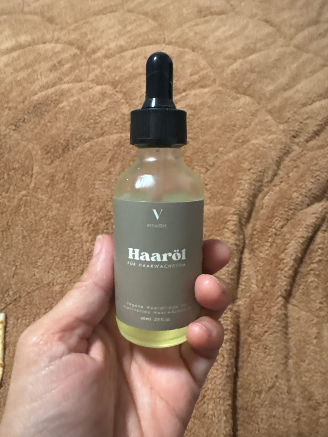 Customer photo review of Veganes Haaröl für schnelles Wachstum